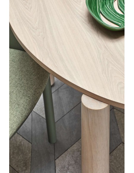 Mesa ATLAS Ø120 cm, DM / Fresno Natural - Teulat. Vackart