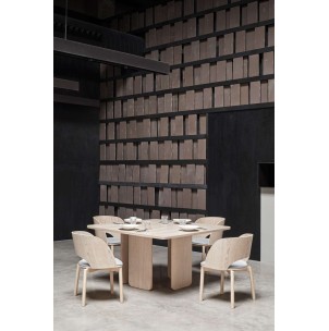 Mesa ARQ 137x137 cm, DM / Fresno Natural - Teulat. Vackart 2