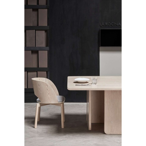 Mesa ARQ 137x137 cm, DM / Fresno Natural - Teulat. Vackart