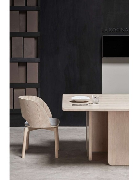 Mesa ARQ 137x137 cm, DM / Fresno Natural - Teulat. Vackart