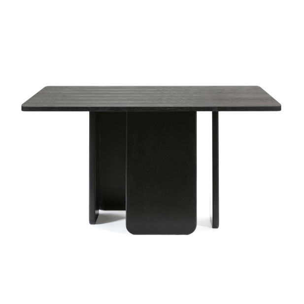 Mesa ARQ 137x137 cm, DM / Fresno Negro  - Teulat. Vackart