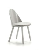 Silla UMA, Madera / Textil Gris Claro - Teulat
