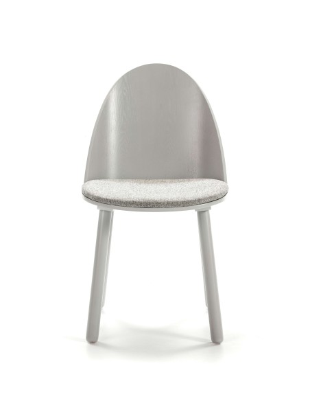 Silla UMA, Madera / Textil Gris Claro - Teulat. Vackart