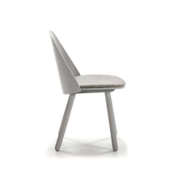Silla UMA, Madera / Textil Gris Claro - Teulat. Vackart
