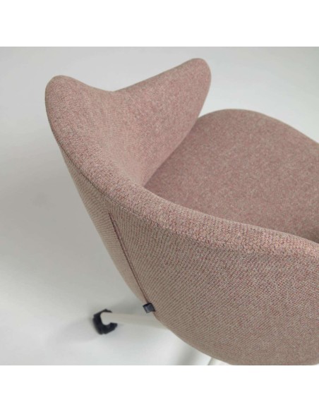 Silla de escritorio EINARA rosa - Kave Home / Vackart. CC2261GR24