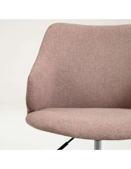 Silla de escritorio EINARA rosa - Kave Home / Vackart. CC2261GR24