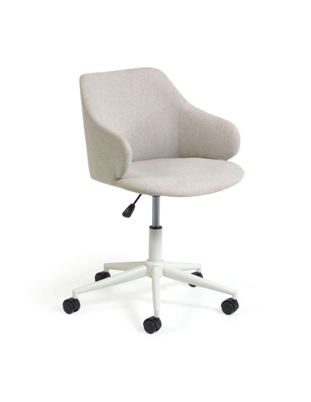 Silla de escritorio EINARA gris claro - Kave Home/Vackart. CC2261GR39