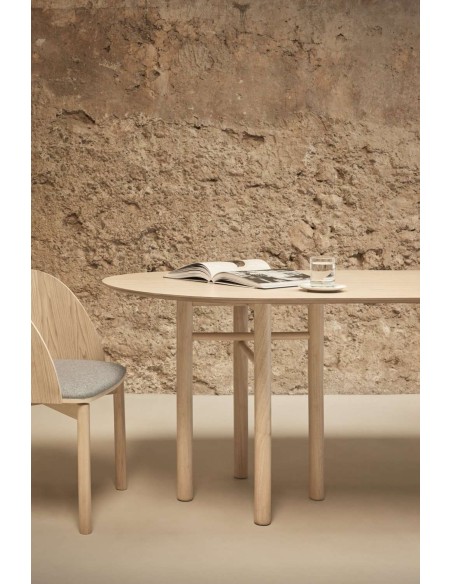 Mesa JUNCO 200x100 cm, DM / Fresno Natural - Teulat. Vackart