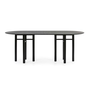 Mesa JUNCO 200x100 cm, DM / Fresno Negro - Teulat. Las modernas y más exclusivas mesas de diseño nórdico, solo en Vackart tu tienda de diseño online.