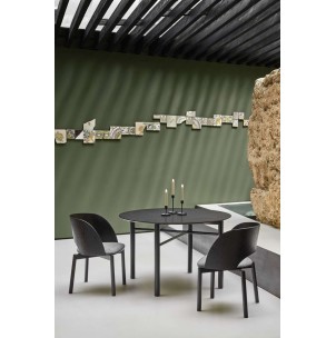 Mesa JUNCO Ø120 cm, DM / Fresno Negro - Teulat. Vackart 2