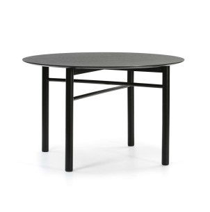 Mesa JUNCO Ø120 cm, DM / Fresno Negro - Teulat. Las modernas y más exclusivas mesas de diseño nórdico, solo en Vackart tu tienda de diseño online.
