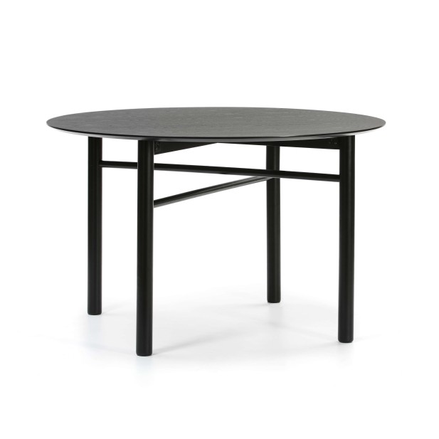 Mesa JUNCO Ø120 cm, DM / Fresno Negro - Teulat. Vackart