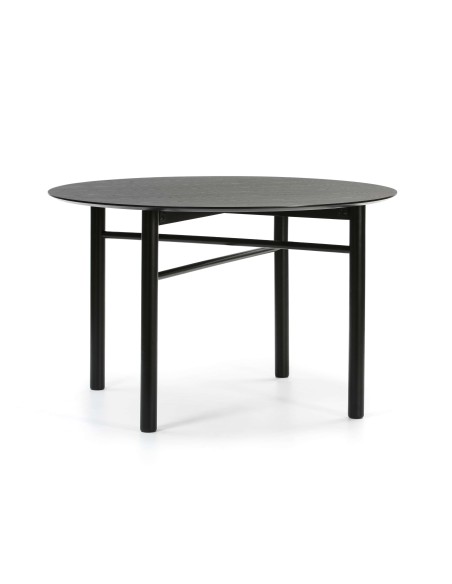 Mesa JUNCO Ø120 cm, DM / Fresno Negro - Teulat. Vackart