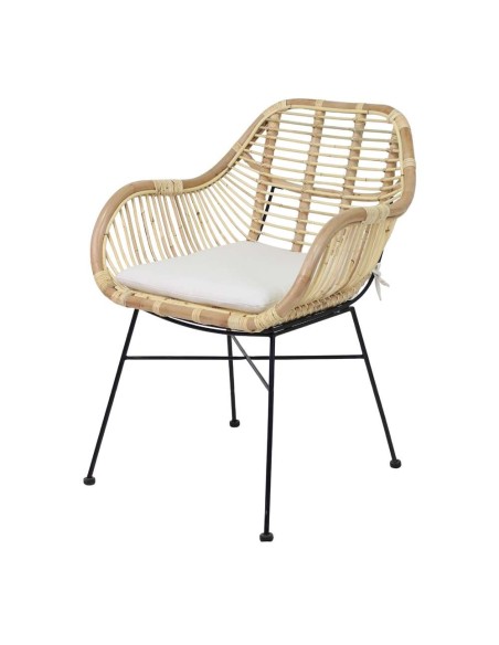 Silla SILVIO ratán natural