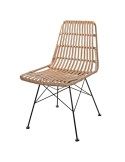 Silla GINO ratán sintético, estilo nórdico