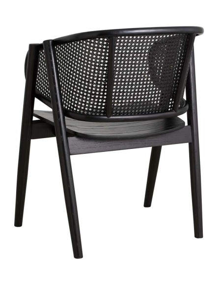 Sillón WICKY, Madera / Ratán Negro - Nordal. Vackart