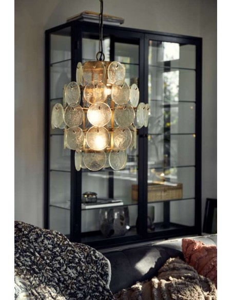 Lámpara de Techo MØNT, Cristal / Metal Dorado - Nordal. Vackart