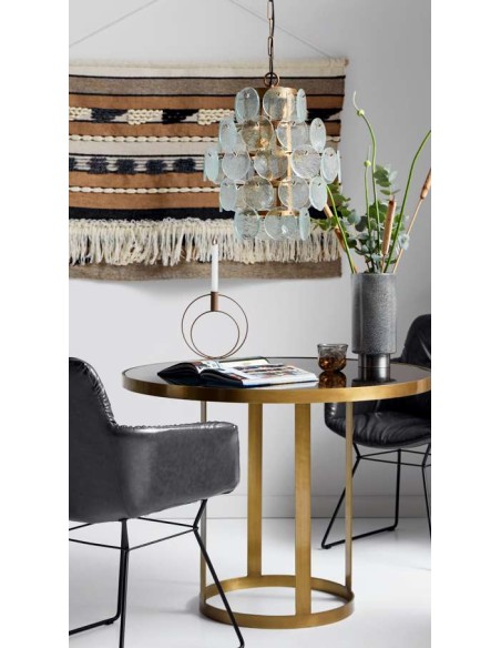 Lámpara de Techo MØNT, Cristal / Metal Dorado - Nordal. Vackart