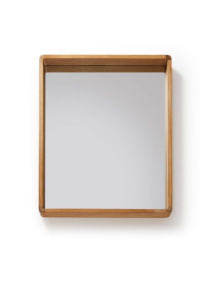 Espejo Kuveni madera maciza teca 80x65 cm - Kave Home/Vackart SN006M47