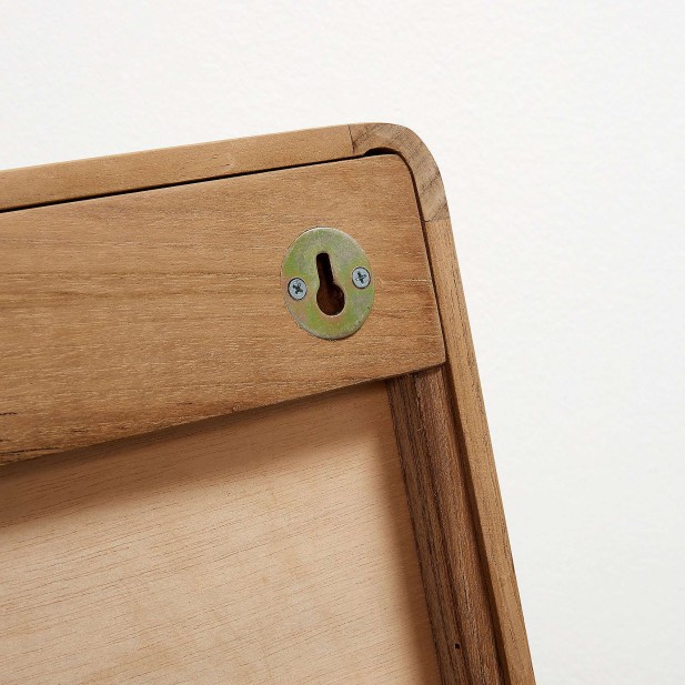 Espejo Kuveni madera maciza teca 80x65 cm - Kave Home/Vackart SN006M47