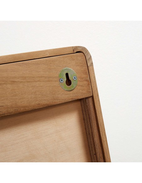 Espejo Kuveni madera maciza teca 80x65 cm - Kave Home/Vackart SN006M47