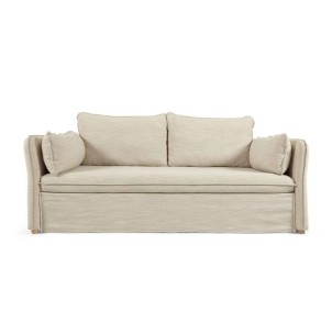 Sofá cama TANIT blanco/haya 210 cm - Kave Home, Vackart - S799_60_SN39