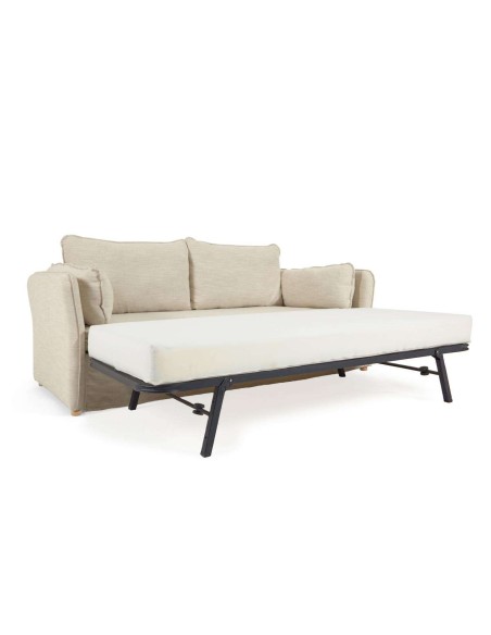 Sofá cama TANIT blanco/haya 210 cm - Kave Home, Vackart - S799_60_SN39