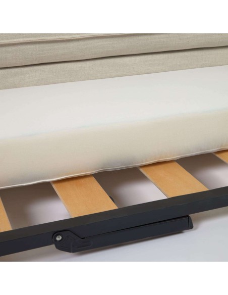 Sofá cama TANIT blanco/haya 210 cm - Kave Home, Vackart - S799_60_SN39