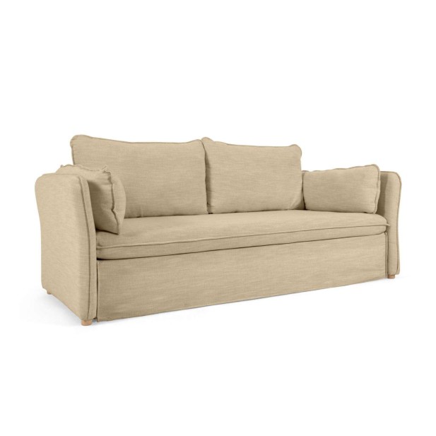 Sofá cama TANIT beige/haya 210 cm - Kave Home, Vackart - S799_60_SN12