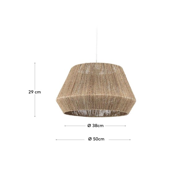 Pantalla lámpara CRISMILDA 100%yute Ø50cm Kave Home/Vackart AB0164FN46 Pantalla lámpara CRISMILDA 100%yute Ø50cm Kave Home/Vackart AB0164FN46