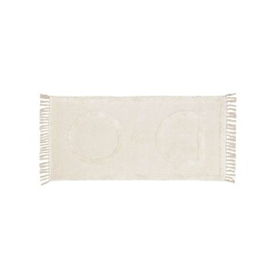 Alfombra Bernabela 100% algodón beige 70 x 140 cm - Kave Home, Vackart - LH0218J33. Muebles de diseño.