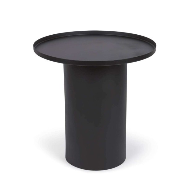 Mesa auxiliar FLEKSA Ø45cm metal negro  - Kave Home, Vackart LH0159R01