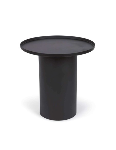 Mesa auxiliar FLEKSA Ø45cm metal negro - Kave Home