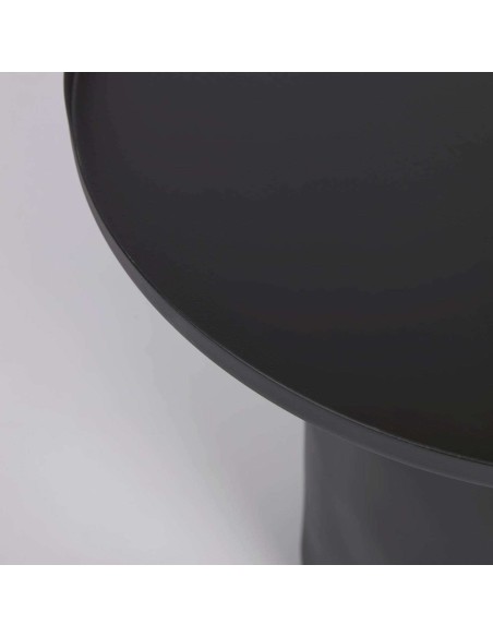 Mesa auxiliar FLEKSA Ø45cm metal negro - Kave Home