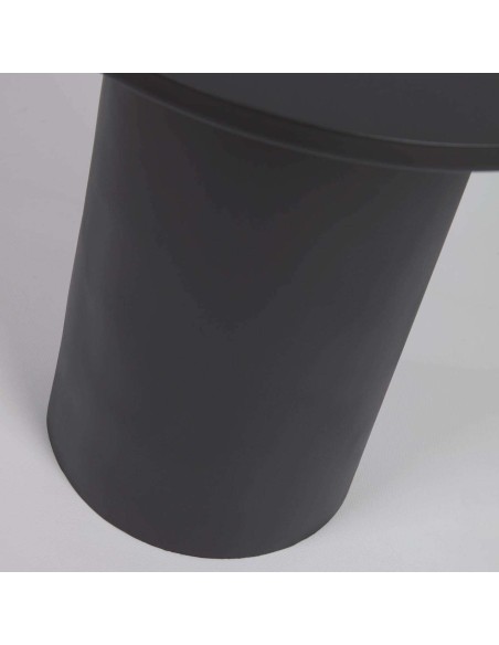 Mesa auxiliar FLEKSA Ø45cm metal negro - Kave Home