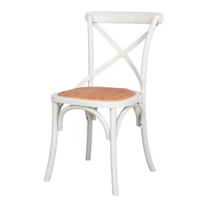 Silla SASHA Blanca Bistro Paris, estructura de madera siéntate con estilo con Vackart