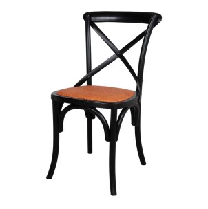 Silla SASHA Negra Bistro Paris, estructura de madera siéntate con estilo con Vackart