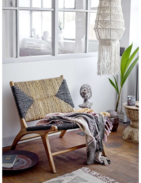 Sillón GRANT, Teca Natural / Negro - Bloomingville. Vackart