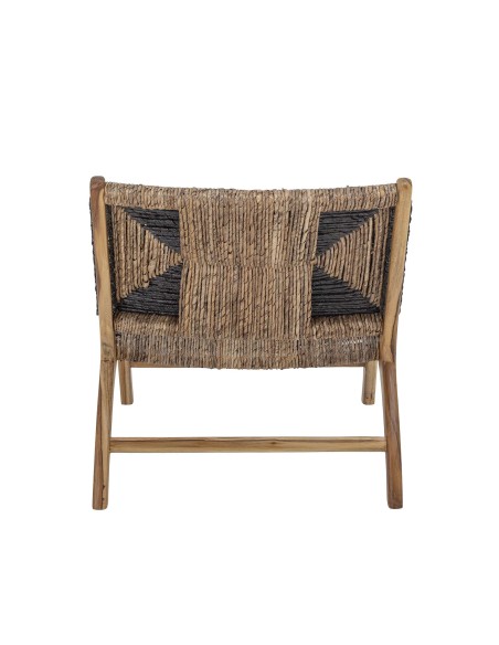 Sillón GRANT, Teca Natural / Negro - Bloomingville. Vackart