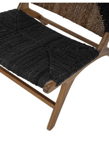 Sillón GRANT, Teca Natural / Negro - Bloomingville. Vackart