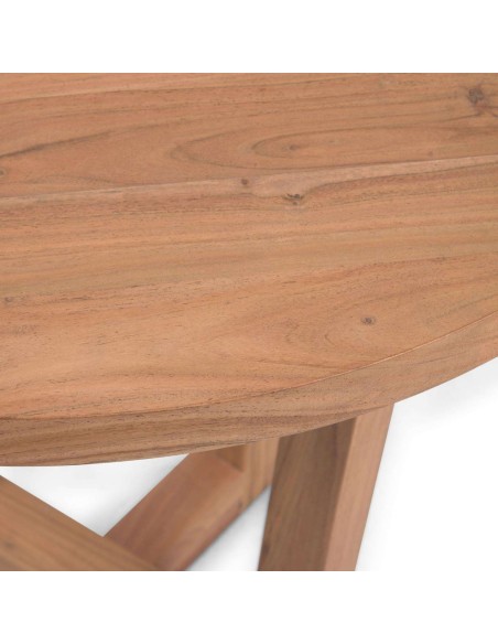 Mesa Nahla Ø90 cm Acacia Natural - Kave Home