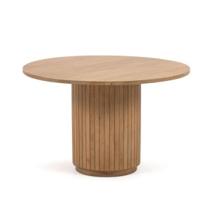 Mesa Licia Ø120 cm Mango Natural - Kave Home, Vackart. CC6002M46. Muebles de diseño en Vackart, los mejores muebles nórdicos.