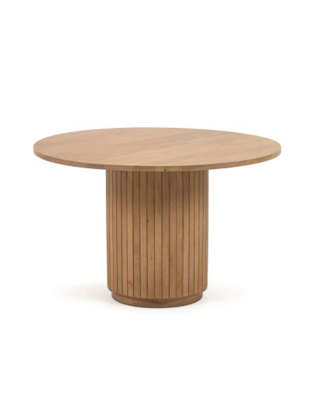 Mesa Licia Ø120 cm Mango Natural - Kave Home, Vackart. CC6002M46