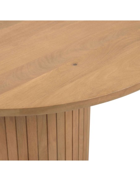 Mesa Licia Ø120 cm Mango Natural - Kave Home, Vackart. CC6002M46