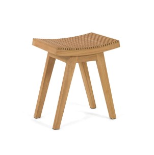 Reposapiés Vicentina de madera maciza de teca - Kave Home, Vackart. CC6831M46. Muebles de diseño en Vackart, los mejores muebles nórdicos.