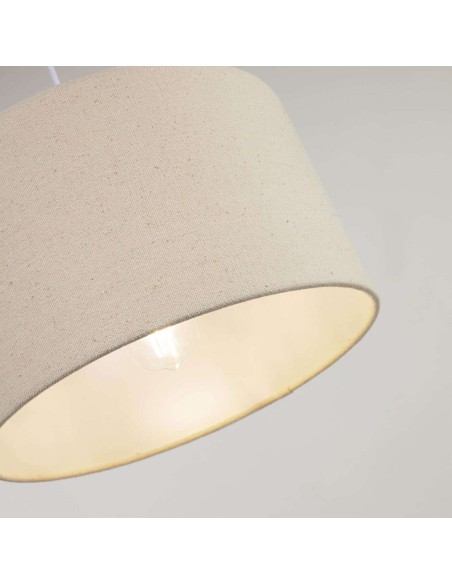 Pantalla lámpara Nazli lino beige Ø40 cm -Kave Home, Vackart IT0225J05