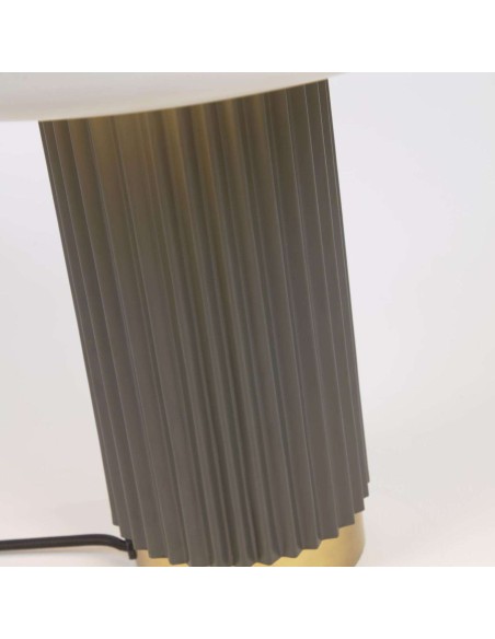 Lámpara mesa Serenella metal blanco/verde-Kave Home,Vackart. LH0180R05