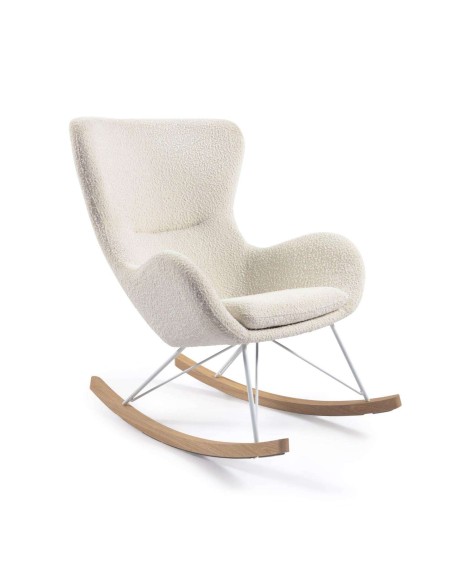 Mecedora Vania Borrego Blanco  - Kave Home