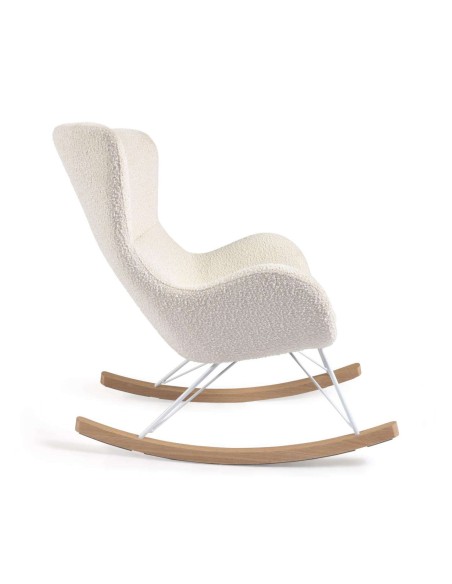 Mecedora Vania Borrego Blanco  - Kave Home