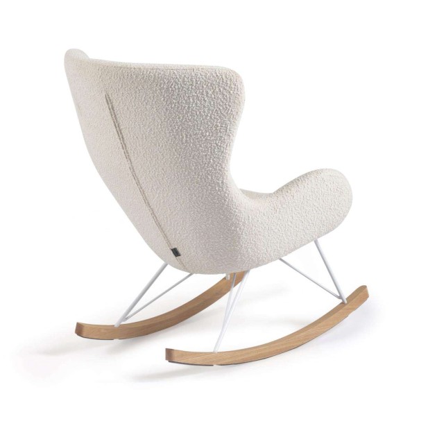 Mecedora Vania Borrego Blanco  - Kave Home Mecedora Vania Borrego Blanco  - Kave Home